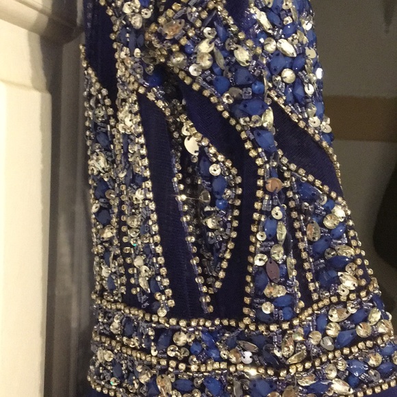 Royal Blue Prom Dress - Picture 4 of 8